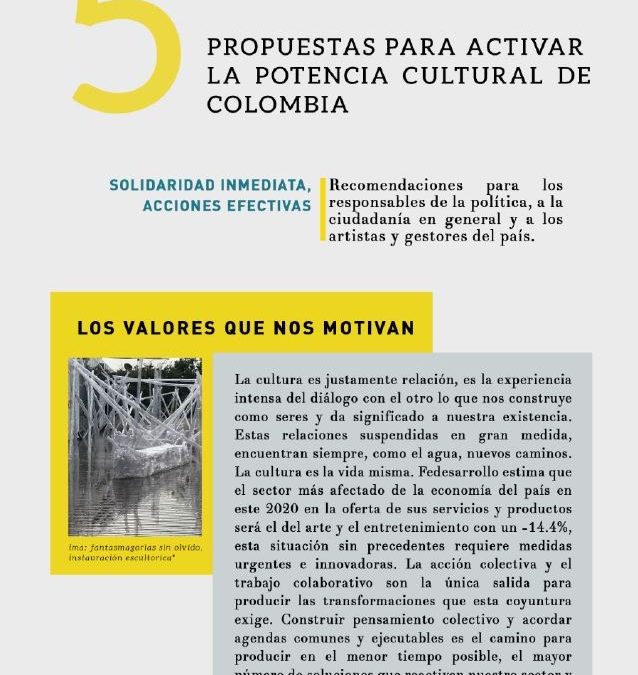 5 Propuestas para activar la Potencia Cultural de Colombia