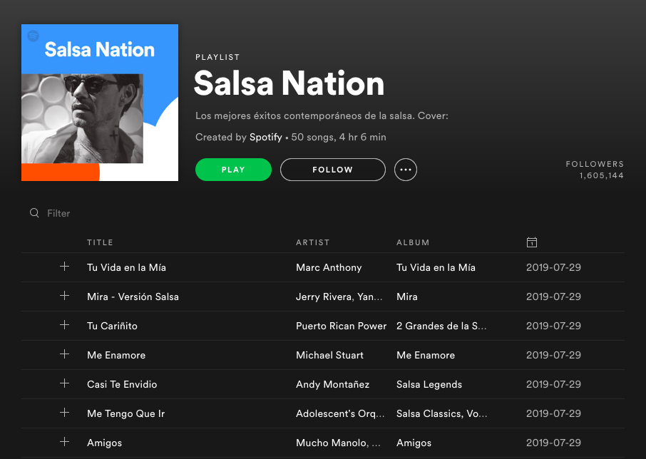 ¿Qué idea se tiene sobre las playlists?